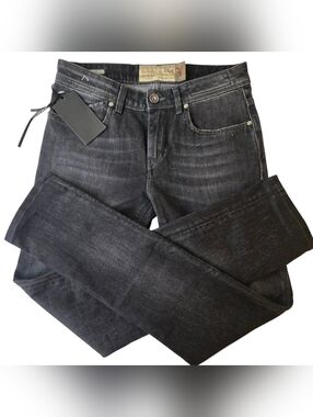 Re-Hash Black Wash Jeans Straight Leg Italian Denim Size‎ 32 NWT